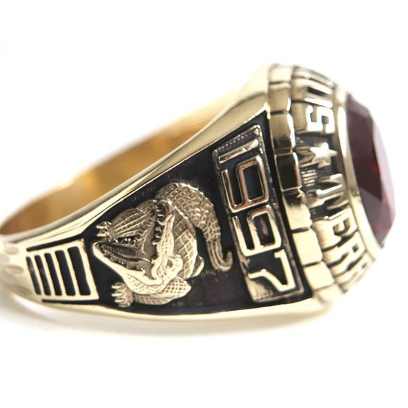 LuxUness JOSTENS 1997 10K Gold College Ring Metal Ring - Picture 5 of 6